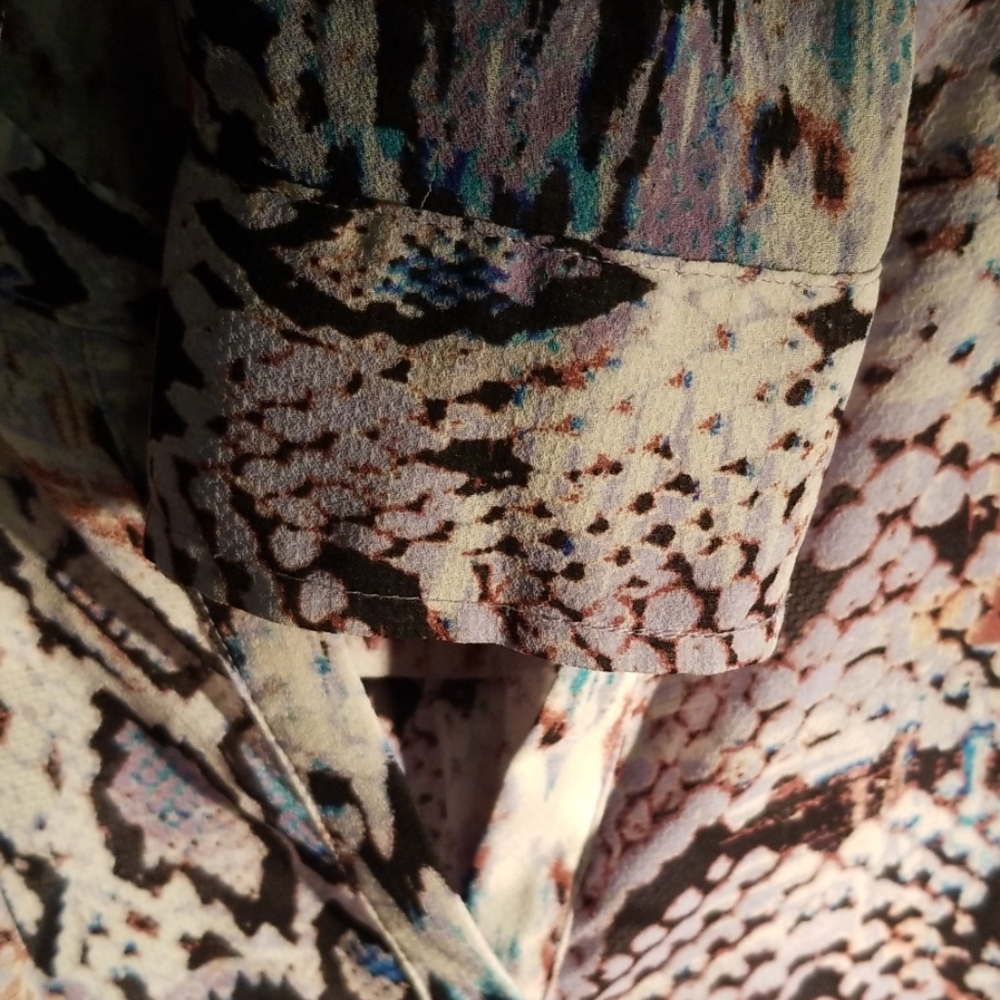 Ellen Tracy long sleeve vintage silky blouse - Picture 4 of 5